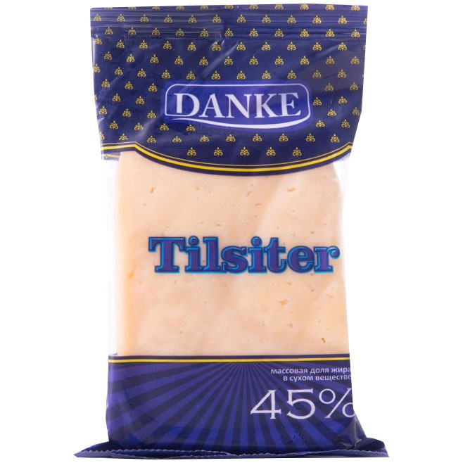 Сыр полутвёрдый Danke Tilsiter 45%, 200г