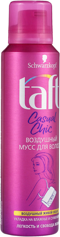 Мусс для волос Taft Casual Chic воздушный, 150мл — фото 5