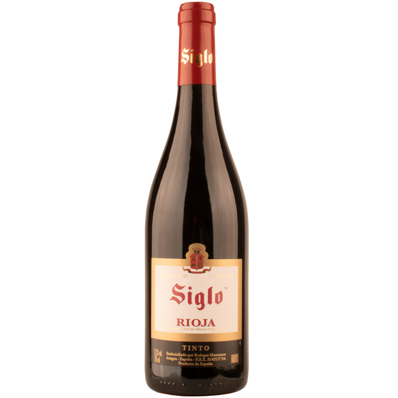 Вино Siglo Rioja DOC красное сухое 13.5%, 750мл