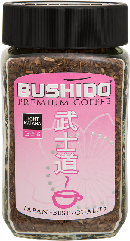 Кофе Bushido Light Katana натуральный растворимый, 100г — фото 1