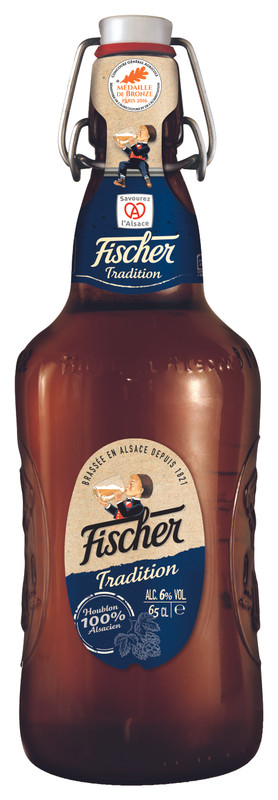 Пиво Fischer Традиционное светлое 6%, 650мл