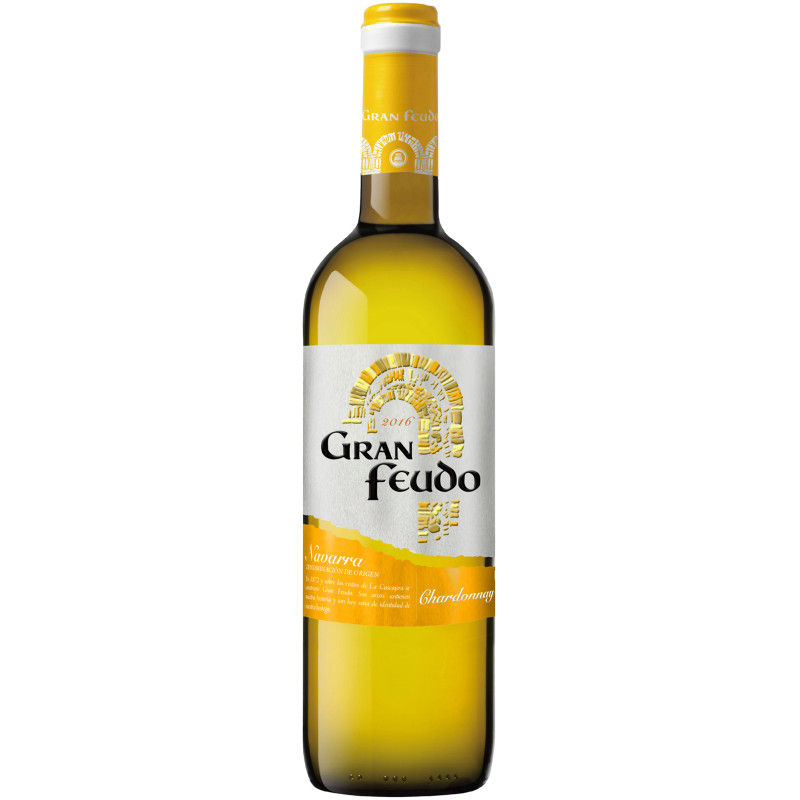 Вино Gran Feudo Chardonnay белое сухое 13%, 750мл