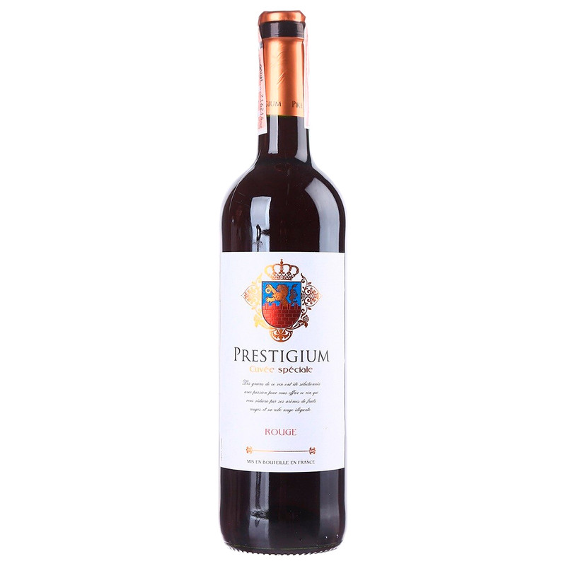 Вино Престижиум красное полусладкое 10.5%, 750мл