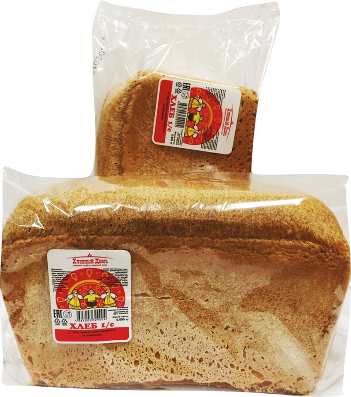 Хлеб Хлебный Дом пшеничный формовой 1 сорт, 600г