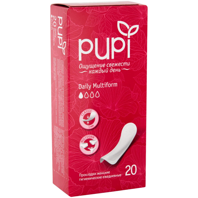 Прокладки ежедневные Pupi Multiform, 20шт — фото 1