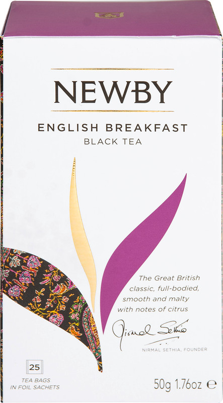 Чай Newby Английский завтрак чёрный в пакетиках, 25х2г — фото 7