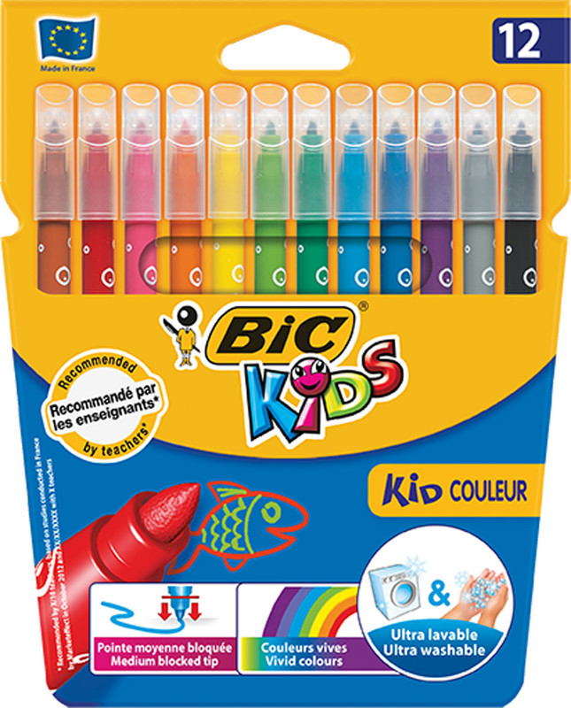 Набор фломастеров Bic Kids Kid Couleur 12 цветов — фото 4
