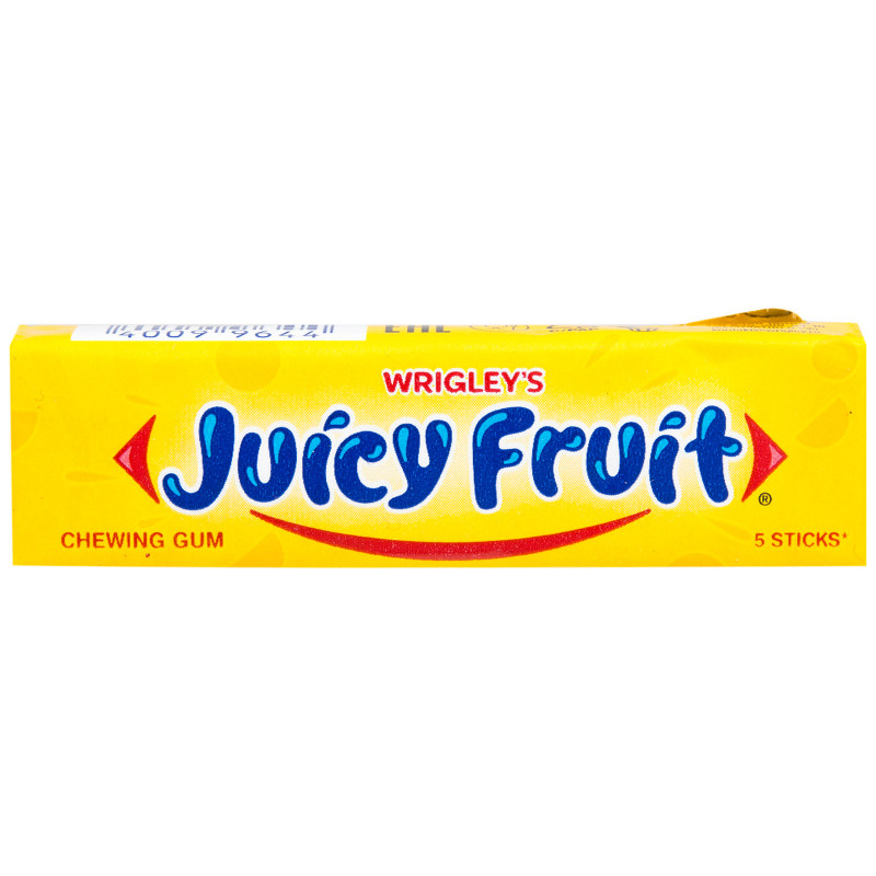 Жевательная резинка Juicy Fruit с ароматом фруктов пластинки, 13г — фото 2