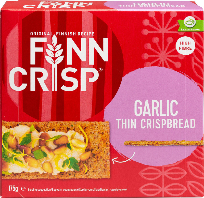 Хлебцы Finn Crisp с чесноком, 175г — фото 4