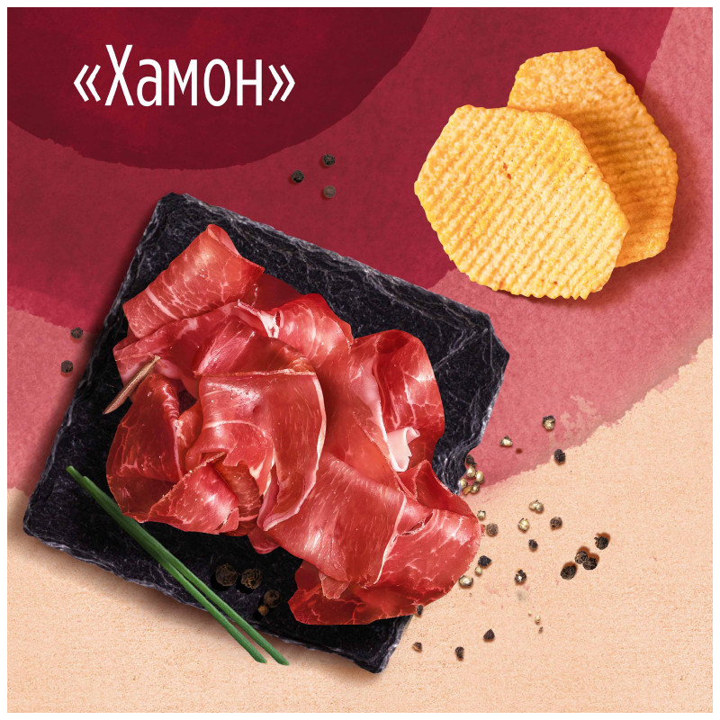 Чипсы Lays картофельные со вкусом Хамон, 81г — фото 2