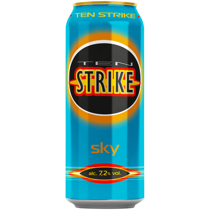 Напиток Ten Strike Скай 7.2%, 450мл
