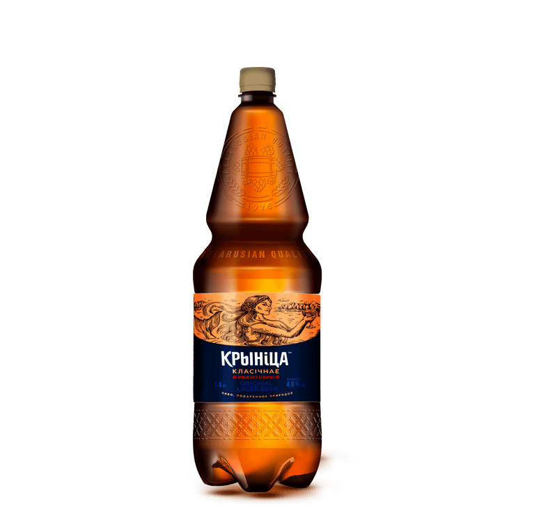 Пиво Крыніца Классическое светлое 4.8%, 1.4л — фото 1