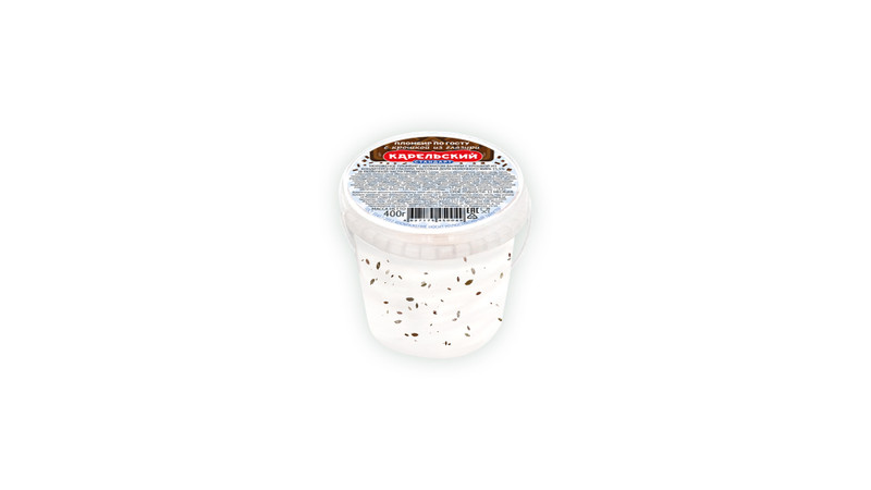 Пломбир Карельский Стандарт ваниль с крошкой из кондитерской глазури 15.5%, 400г