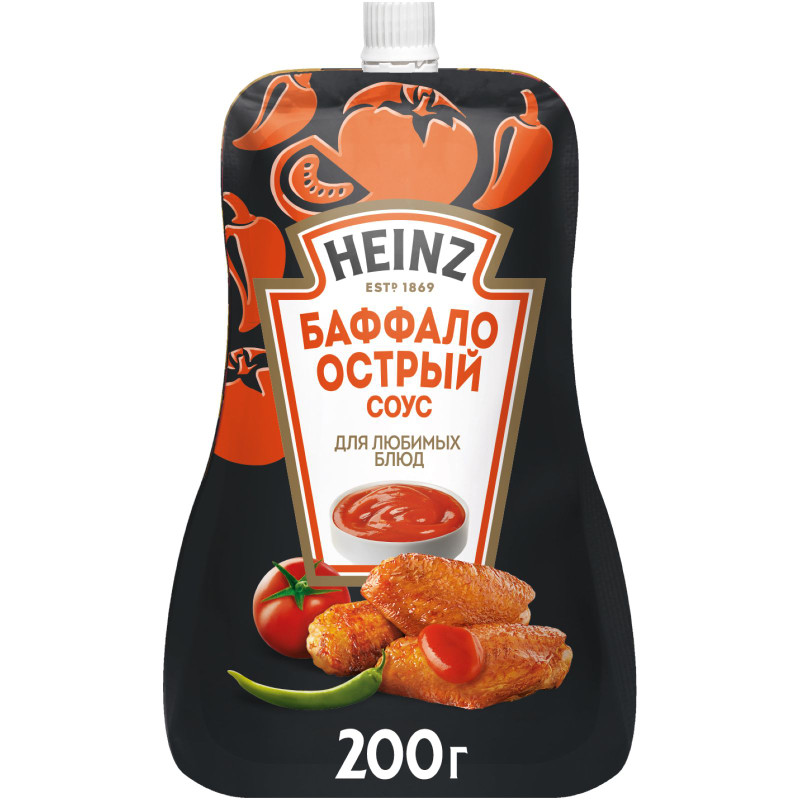 Соус Heinz Баффало Острый томатный, 200г