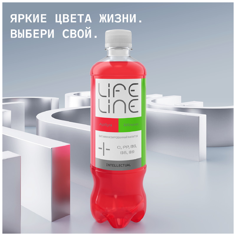 Напиток Lifeline Intellectual Арбуз-Яблоко витаминизированный негазированный, 500мл  — фото 4