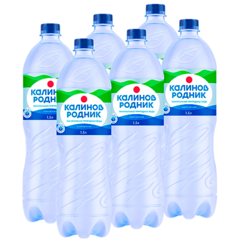 Вода Калинов Родник питьевая газированная, 1.5л — фото 1