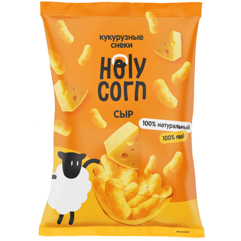 Кукурузные снеки Holy Corn Сыр, 50г