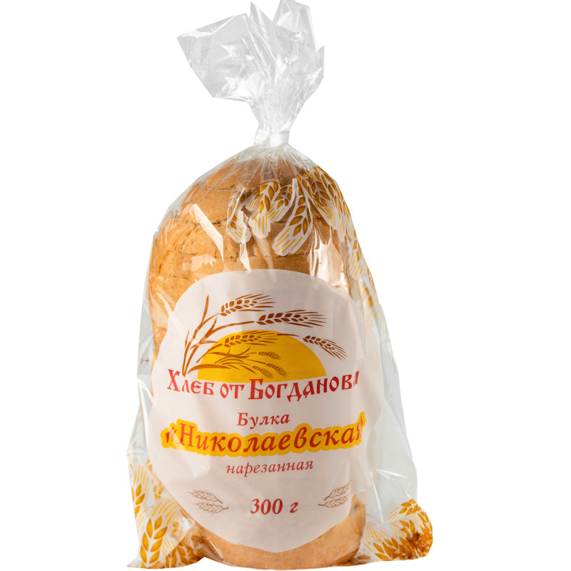 Булка Хлеб от Богданова Николаевская нарезанная, 300г