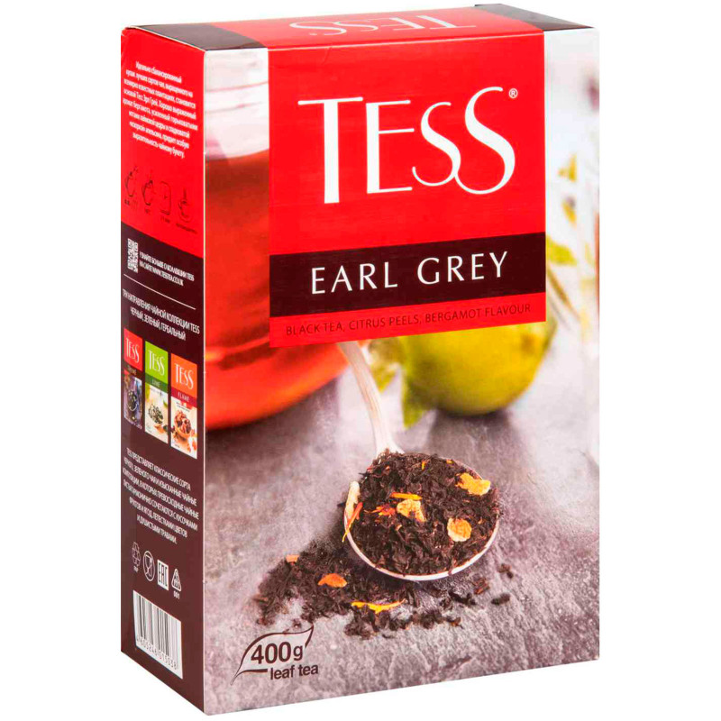 Чай Tess Эрл Грей чёрный байховый с ароматом бергамота, 400г — фото 1