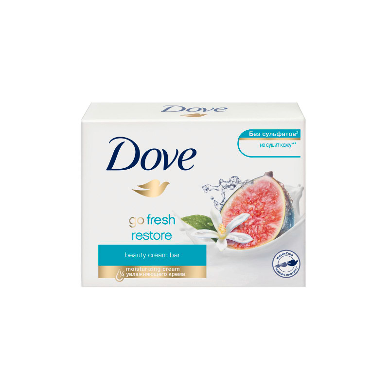 Крем-мыло Dove инжир и лепестки апельсина, 100г — фото 1