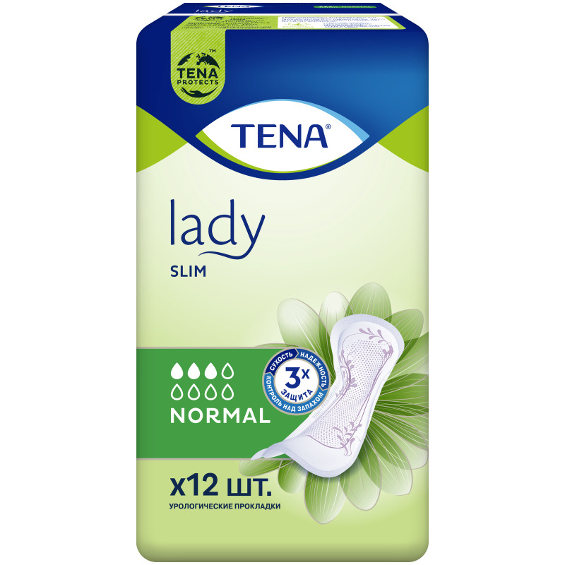 Прокладки урологические Tena Lady Slim Normal, 12шт — фото 1