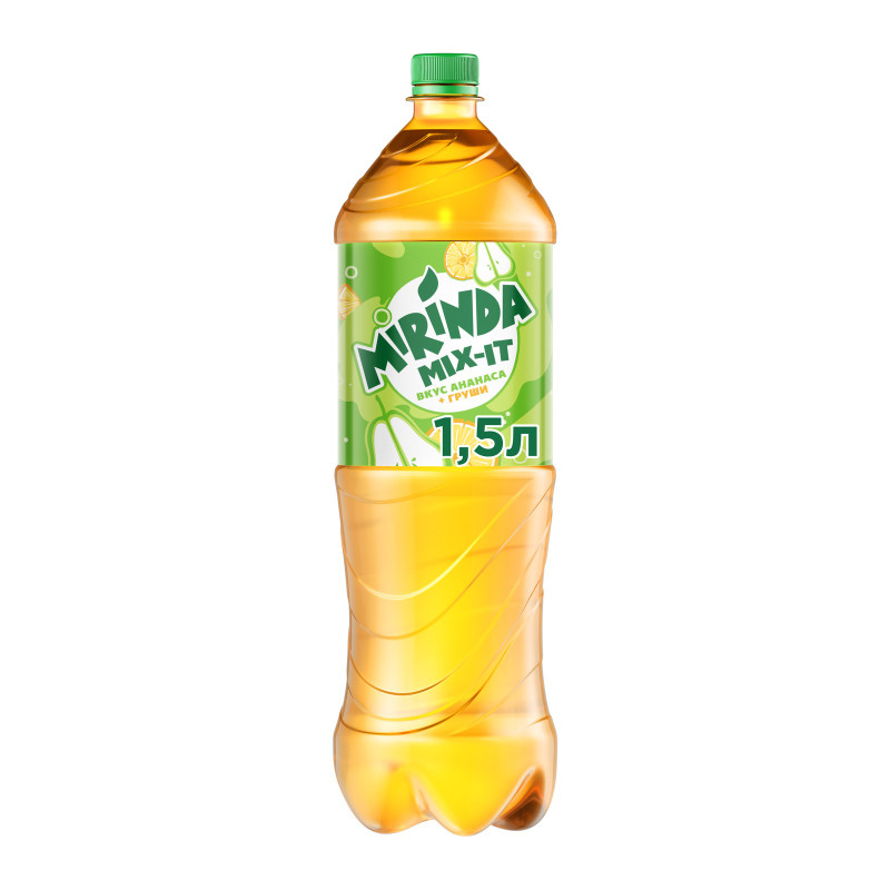Напиток газированный Mirinda Mix-It Ананас-Груша, 1.5л