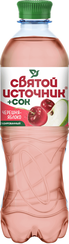 Напиток Святой Источник + Сок и цинк со вкусом черешни и яблока безалкогольный, 500мл