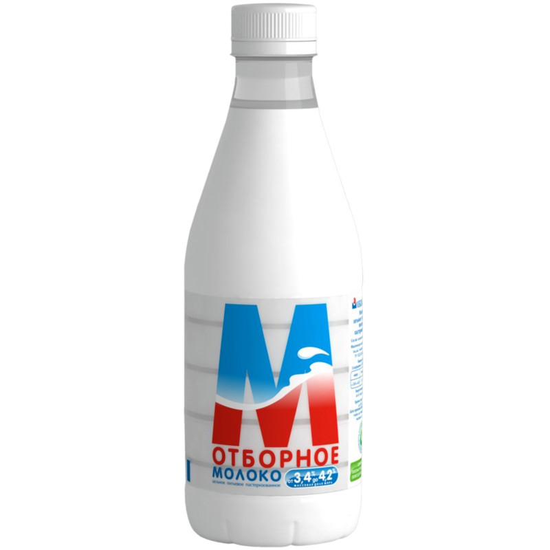 Молоко Ижмолоко отборное 3.4-4.2%, 930мл