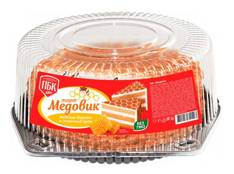 Торт ПБК Медовик, 500г
