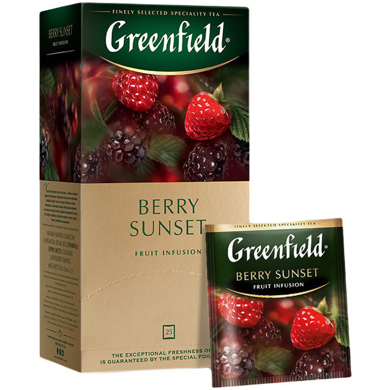 Напиток чайный Greenfield Берри сансет фруктовый лесные ягоды в пакетиках, 25х2г — фото 3