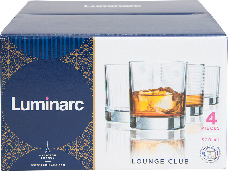 Набор стаканов Luminarc Лаунж клаб низких, 4х300мл — фото 1