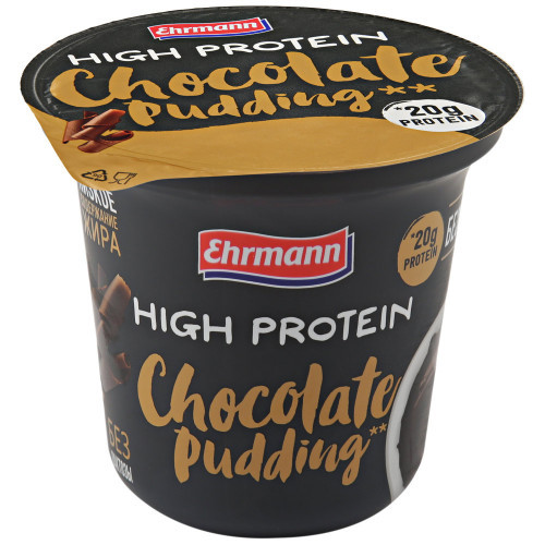 Пудинг молочный Ehrmann High Protein шоколад ультрапастеризованный 1.5%, 200г