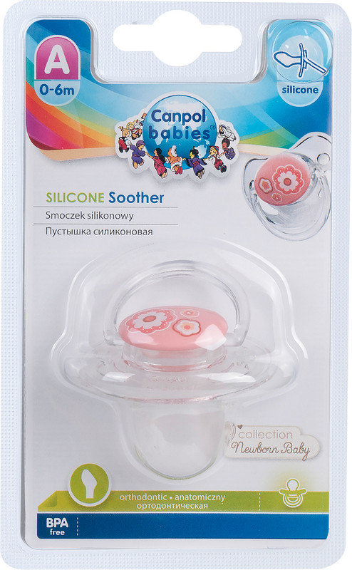 Соска-пустышка Canpol Babies Newborn baby анатомическая силиконовая с 0 до 6 месяцев в ассортименте — фото 2
