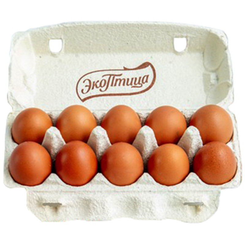 Яйцо куриное Экоптица Липецкое пищевое столовое СО, 10шт — фото 1