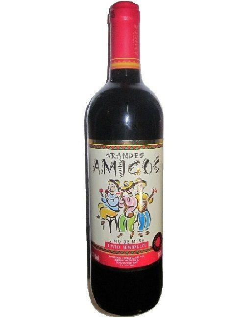 Вино Grandes Amigos столовое красное сухое 10-13%, 750мл