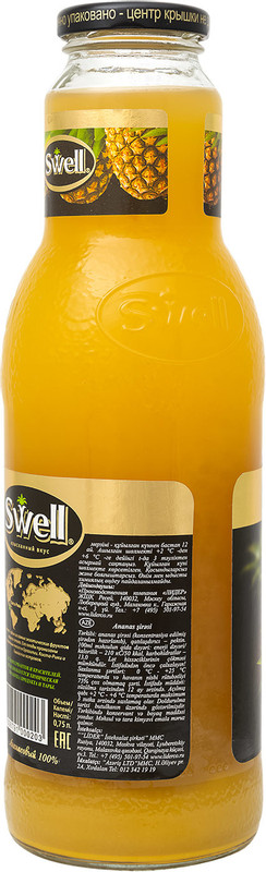 Сок Swell ананасовый с мякотью, 750мл — фото 1