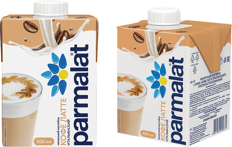 Коктейль молочный Parmalat Caffe Latte с кофе 2.3%, 500мл — фото 6