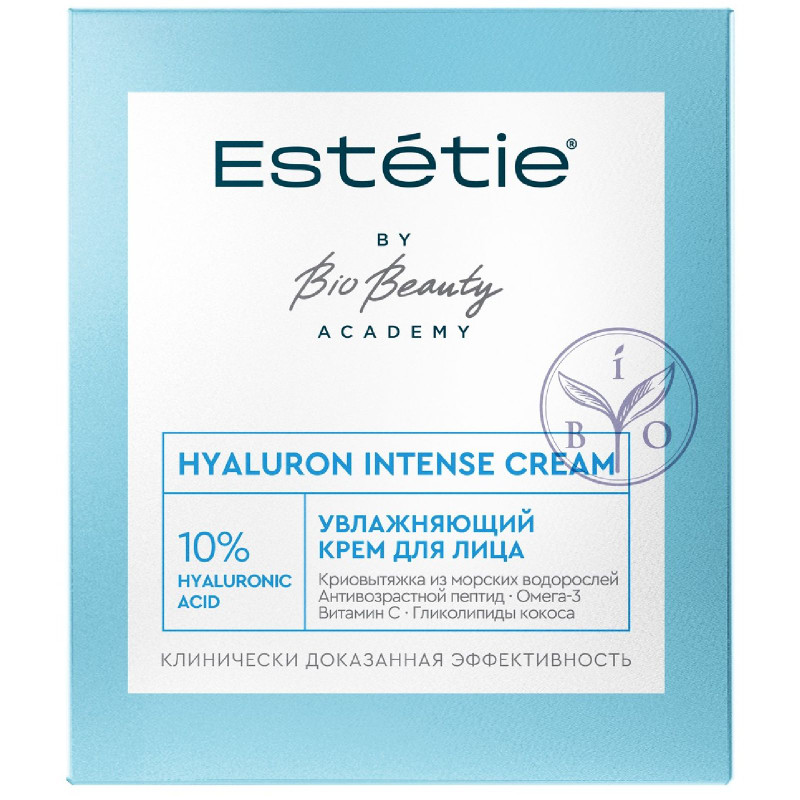 Крем для лица Estetie Hyaluron intence cream увлажняющий, 45%