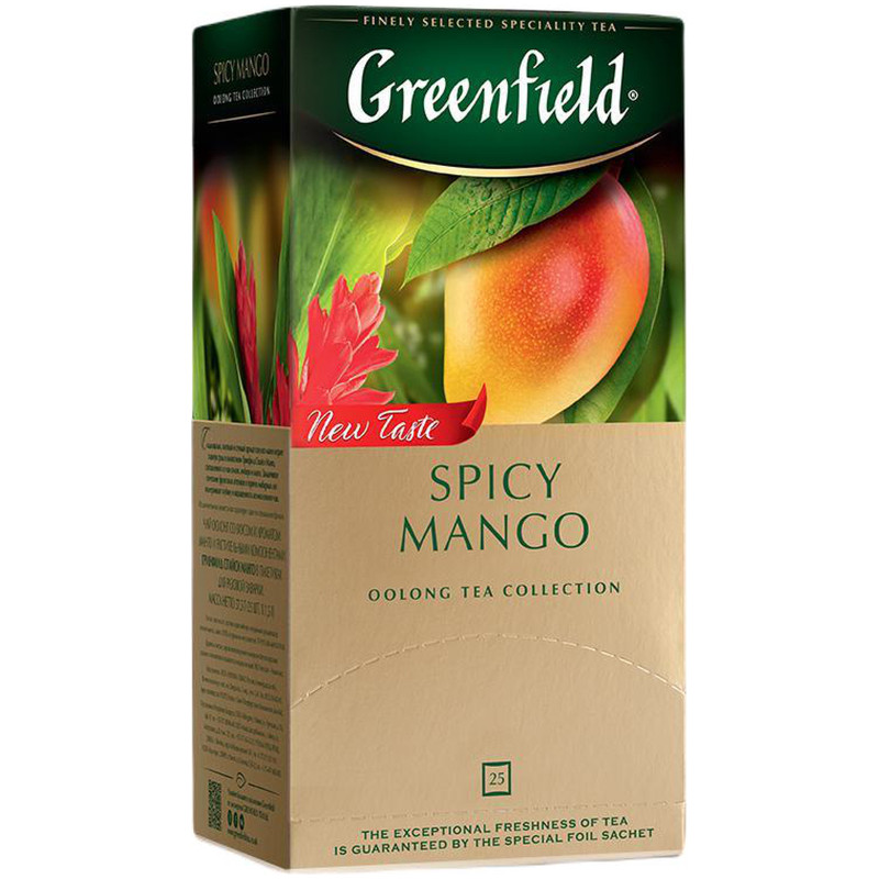 Чай Greenfield Spicy Mango зелёный в пакетиках, 25x1.5г — фото 2
