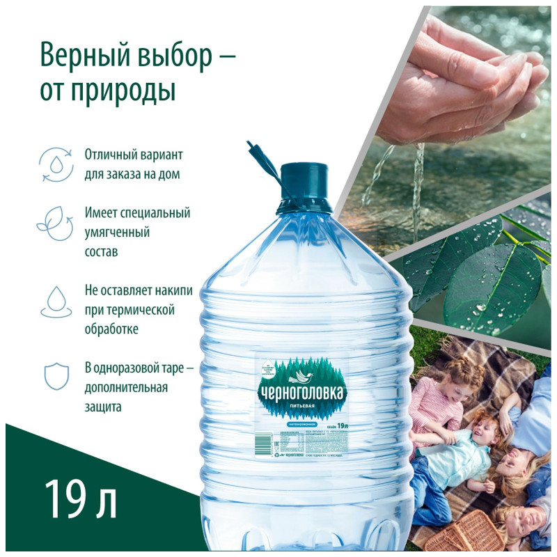 Вода Черноголовская питьевая негазированная, 19л — фото 2