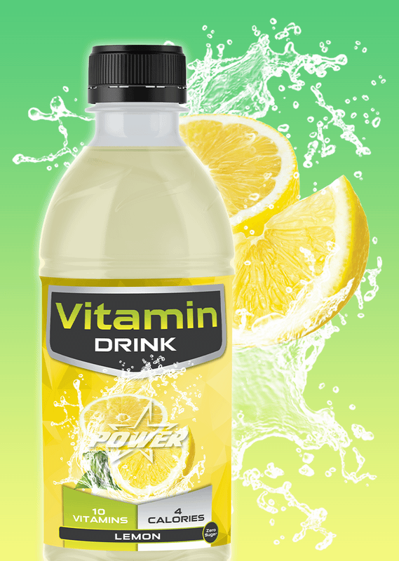 Напиток Vitamin drink Power Star лимон, 500мл — фото 1