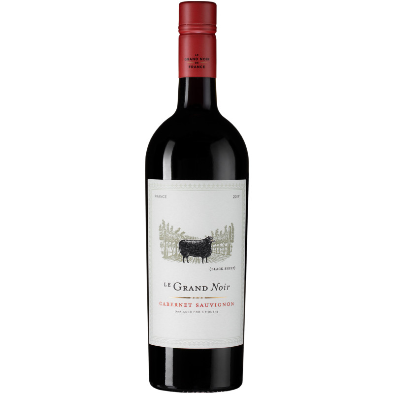 Вино Le Grand Noir Cabernet Sauvignon красное полусухое 13.5%, 750мл