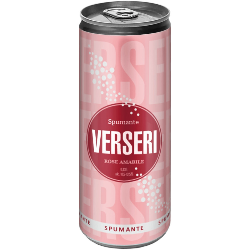 Вино Spumante Verseri розовое полусладкое 10.5-12.5%, 330мл