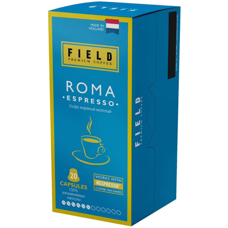 Кофе Field Nespresso Roma Espresso в капсулах, 20x5.2г — фото 2