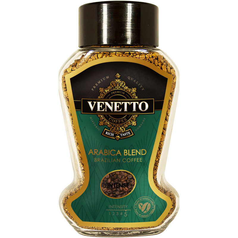 Кофе Venetto Intense растворимый сублимированный, 190г