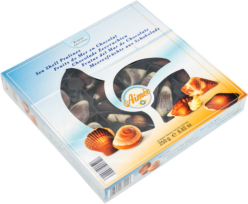 Конфеты Aimee Морские ракушки шоколадные, 250г