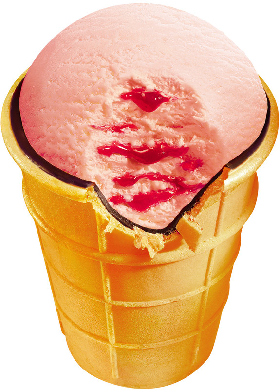 Мороженое Золотой Стандарт со вкусом клубники стаканчик с глазурью 12%, 85г — фото 2
