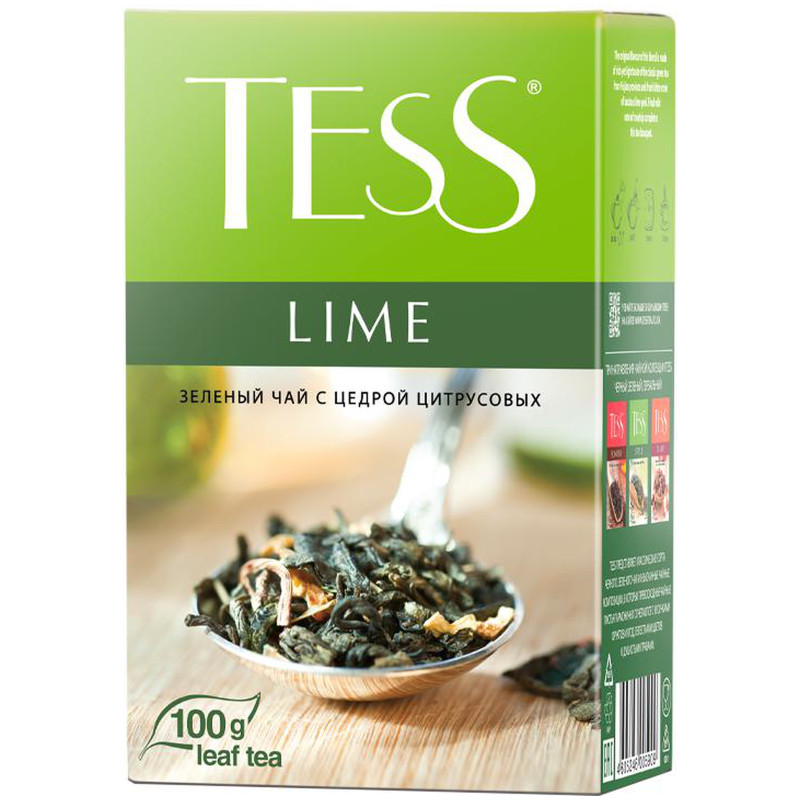 Чай Tess Лайм зелёный листовой, 100г — фото 1