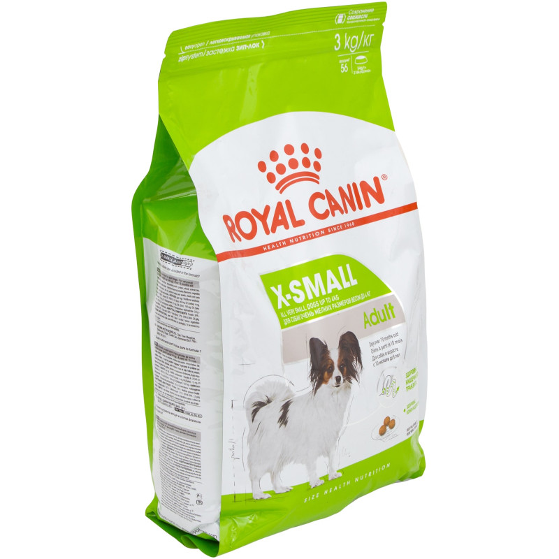 Сухой корм Royal Canin X-Small Adult с птицей для собак миниатюрных пород, 3кг — фото 1