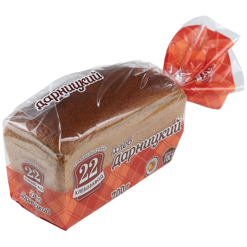 Хлеб Хлебозавод №22 Дарницкий формовой, 700г